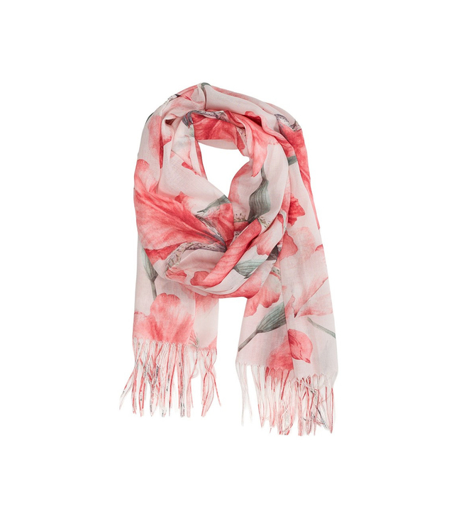 Women's floral pattern scarf 180x70