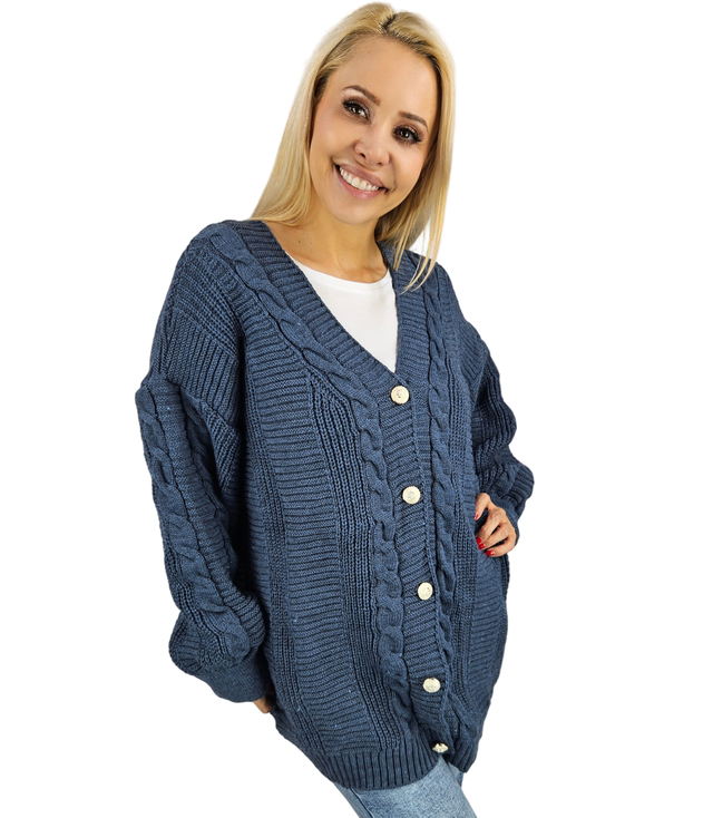 Warm, fashionable, loose women's sweater MATYLDA