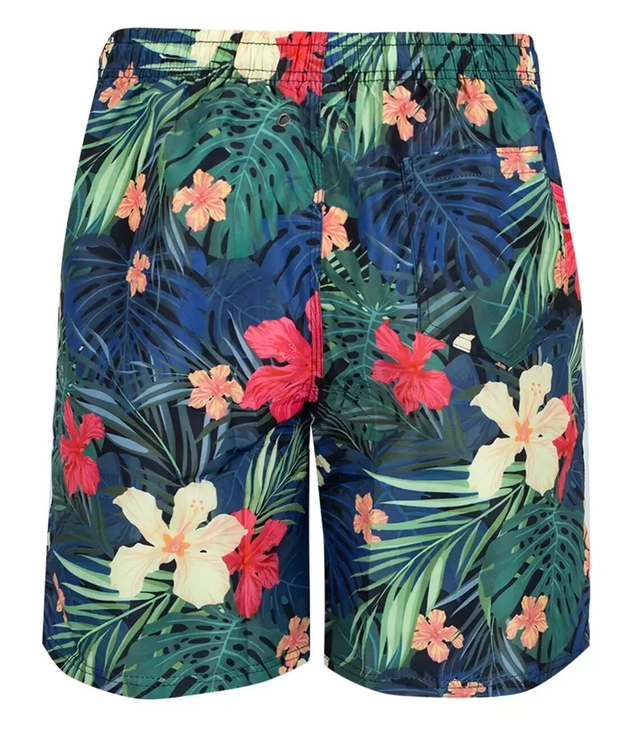 Shorts swim shorts in flowers and leaves