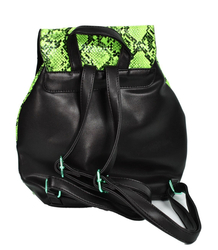 Designer backpack ECO snake skin NEON