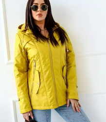 Women's transitional spring hooded jacket LUIZA