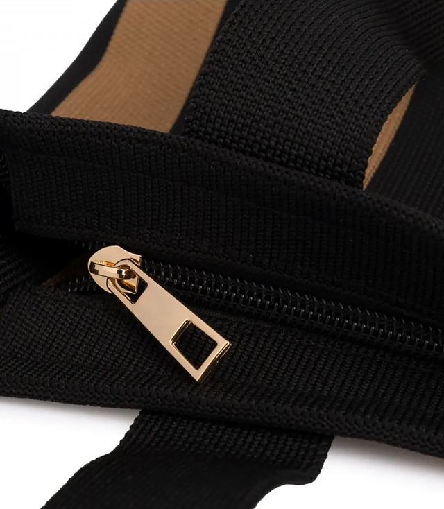 Stylish striped handbag classic elegance with a retro touch