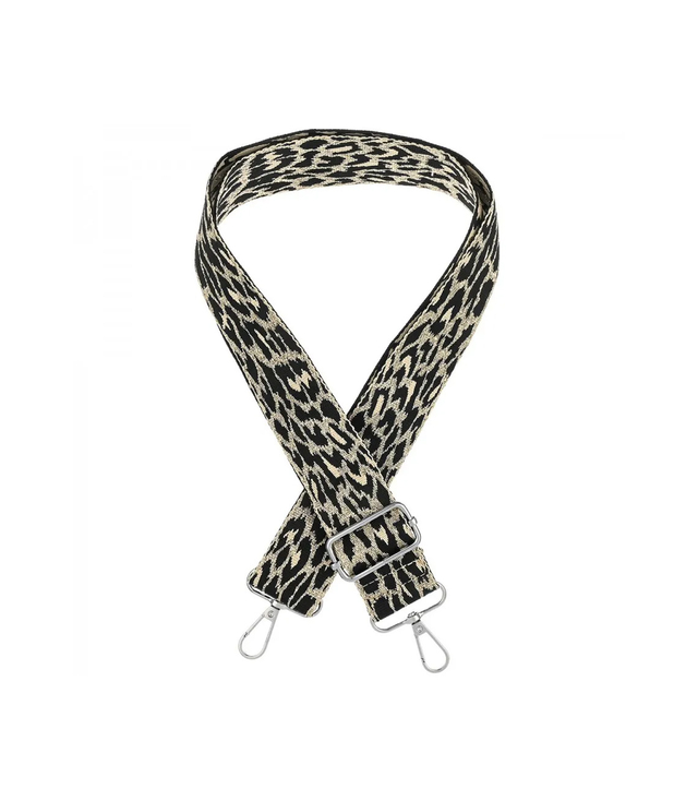Fashionable braided wide purse strap adjustable