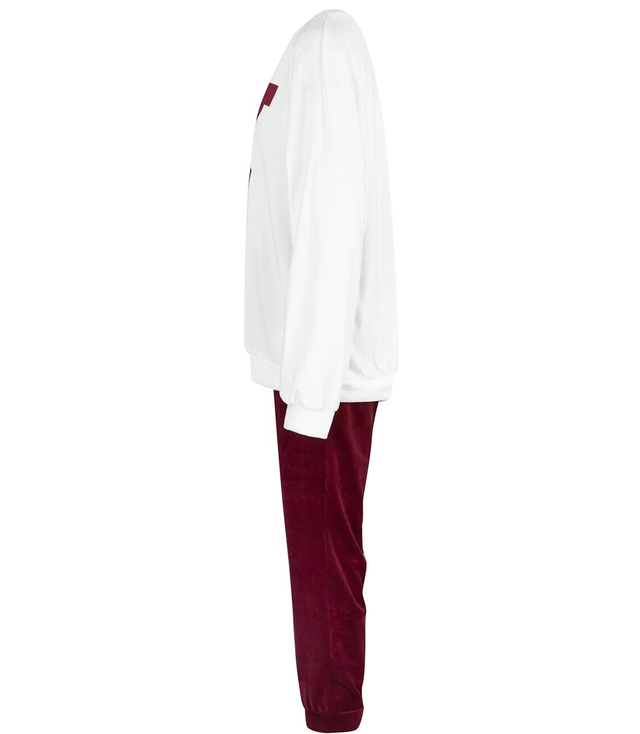 Women's velor tracksuit set Warm M MIA print