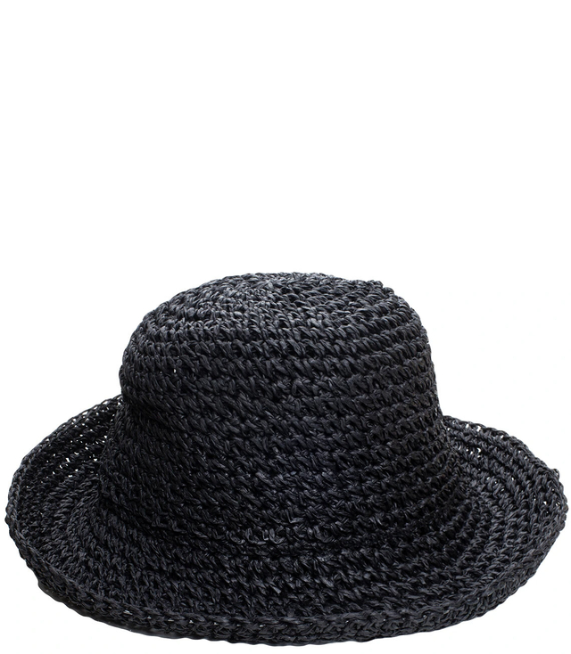 Braided straw hat BUCKET HAT