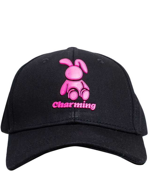 Children's baseball cap decorated with a bunny patch