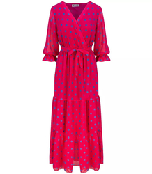 Long airy polka dot MAXI dress