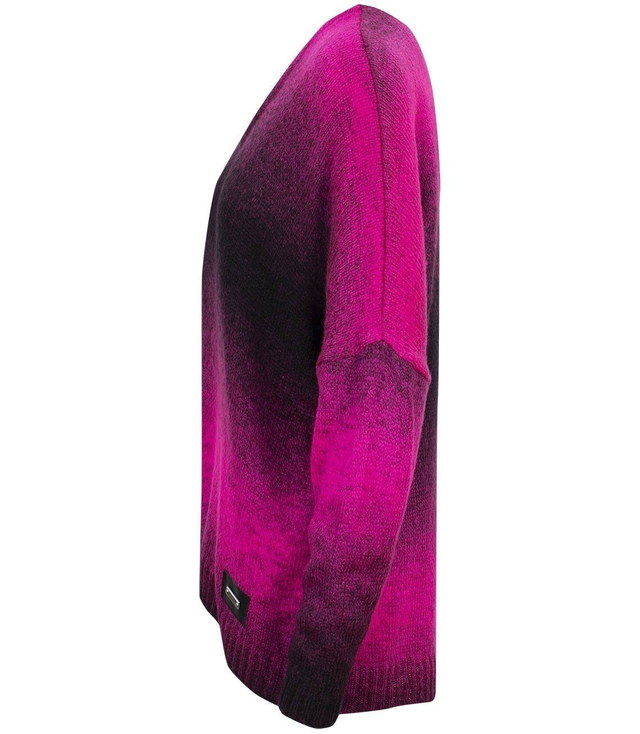 Warm women's oversize sweater beautiful OMBRE