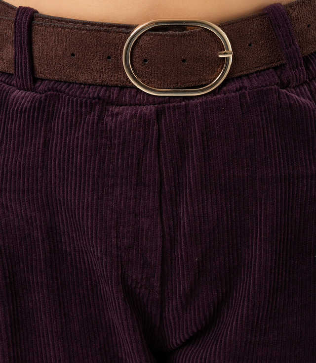 Corduroy set pants with belt and jacket shirt CHICA