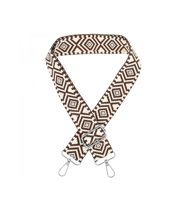 Fashionable braided wide purse strap adjustable