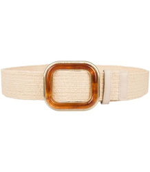 Pleciony pasek damski z klamrą