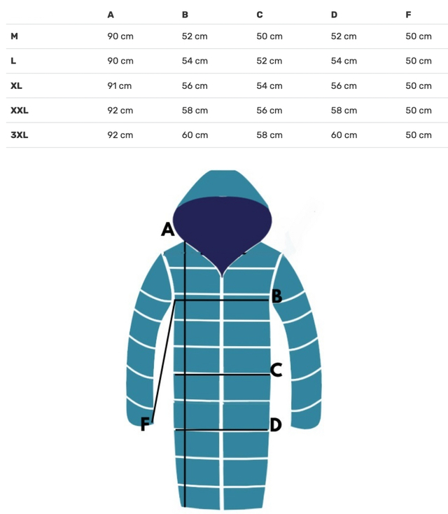 Long winter jacket with decorative hood LUNA