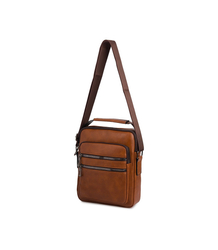 Męska MAŁA prostokątna torba usztywniana elegancka