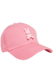 Children's baseball cap decorated with plastic bunny