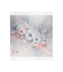 Women's floral pattern scarf 180x70