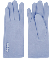 Women's gloves insulated with fur buttons Touch Five-fingered