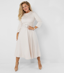 Classic strapless flared midi dress ELISE 2