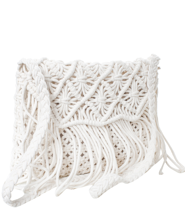 Summer small macramé boho shoulder bag 