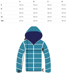 Quilted jacket with pearl sheen and tracksuit inserts ARIA