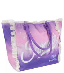 Large ombre beach bag SUMMER