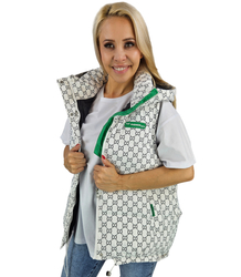 Women's vest. Perfect for autumn. Fashionable TEETER pattern