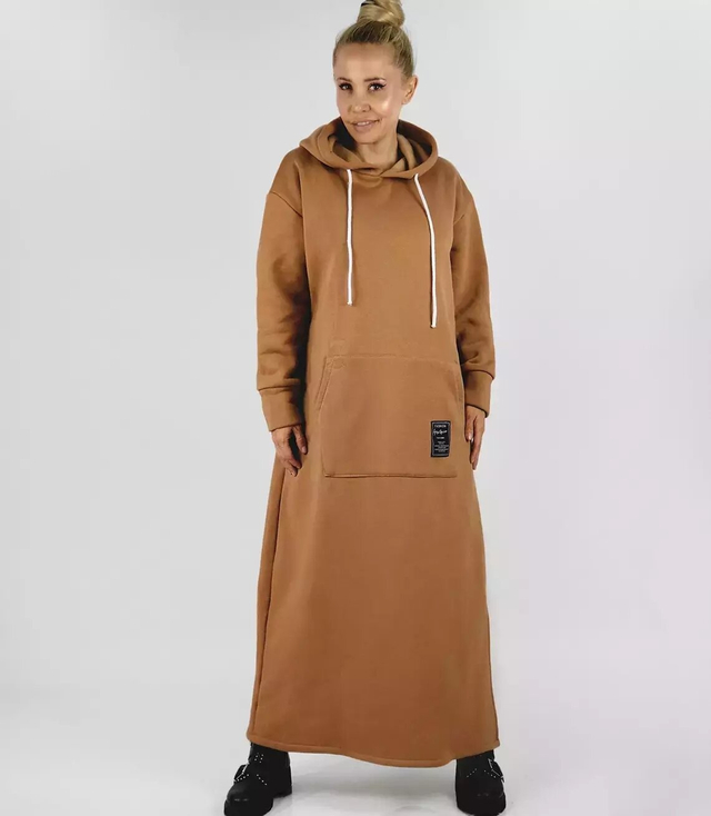 Long sweatshirt oversized tracksuit dress