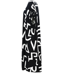 Prosta Letnia Sukienka tunika TUBA print