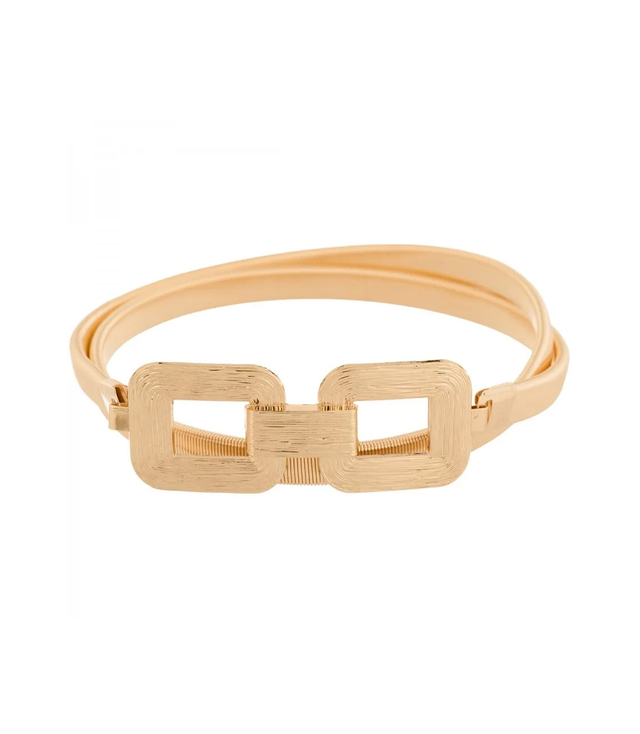 Women's belt with decorative buckle for dresses