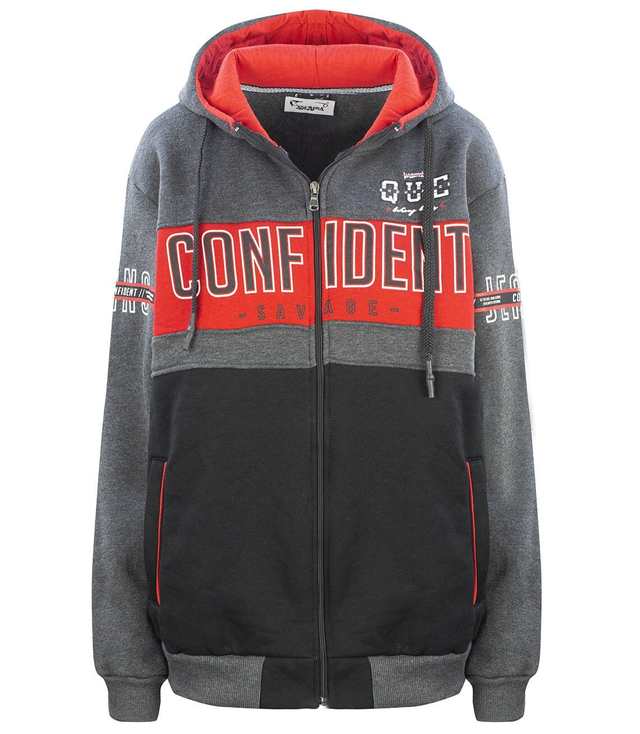 Men's warm CONFIDENT oversized hoodie
