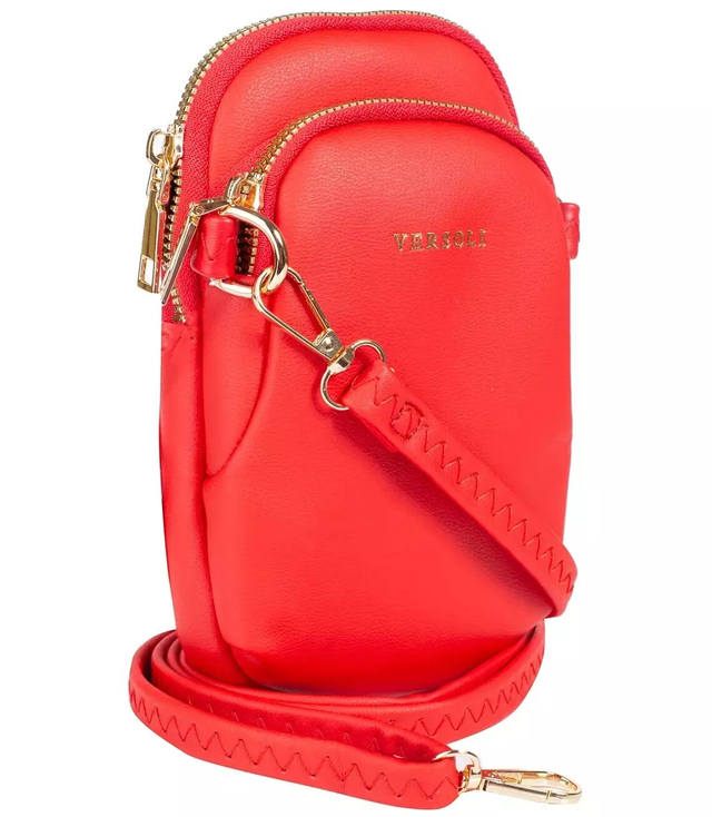 Small mini bag with 2 zipper compartments sachet