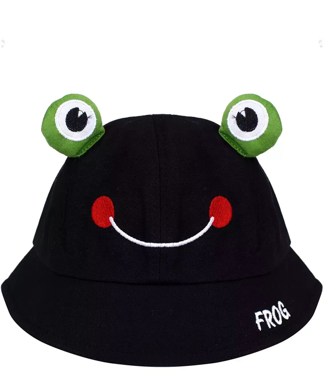 Children's hat deep cap frog eyes