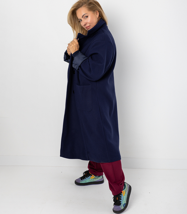 Women's long loose oversized coat CINDY