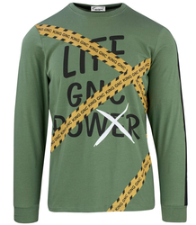 Men's long-sleeved sweatshirt with a print