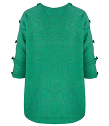 Women's sweater with bows and crystals MATYLDA
