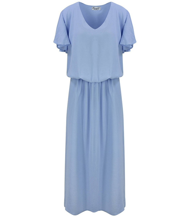 Airy MAXI dress with an elastic waistband