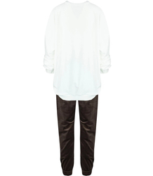 Women's velor tracksuit set Warm M MIA print