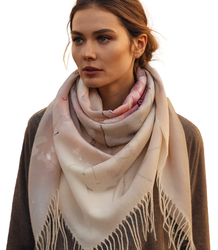 Women's floral pattern scarf 180x70