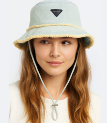 Denim bucket hat