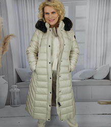 Long quilted winter warm coat with hood ARCTICA jacket