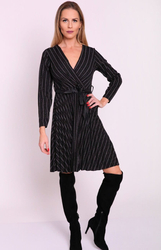 Classic envelope sole midi dress