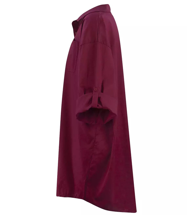 Long shirt Basic cotton shirt dress