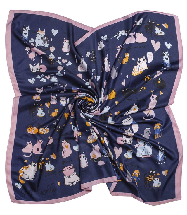 Delicate colorful scarf Scarf Cats Kittens