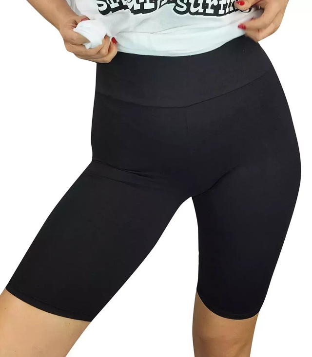 Women's short KARO seamless cycling leggings