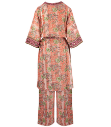 Kolorowy zestaw spodnie i kimono we wzory boho hippie etno MANDALA