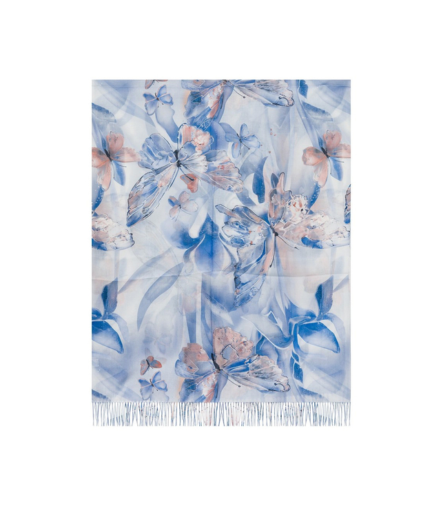 Women's butterfly print scarf stylish 180x70