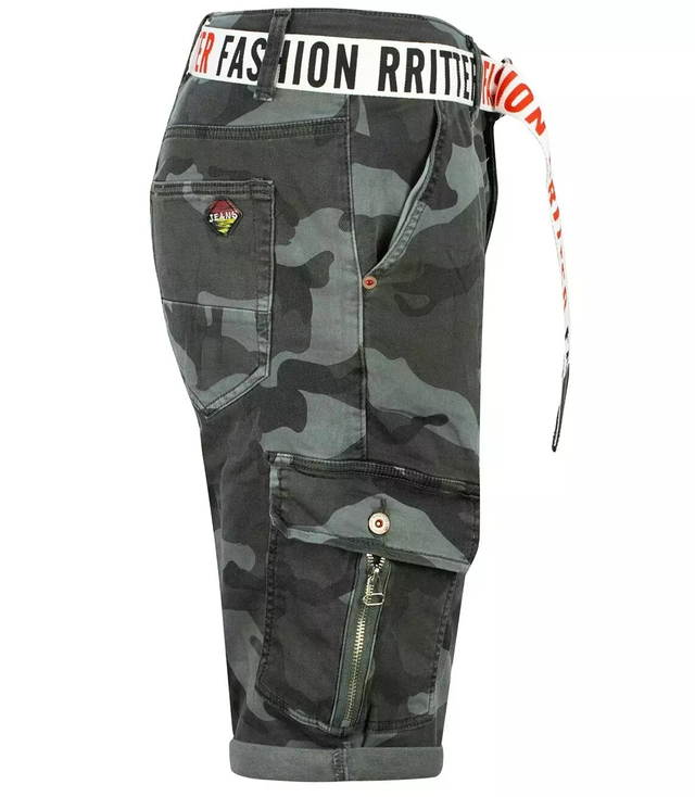 Men's cargo shorts camo stripe