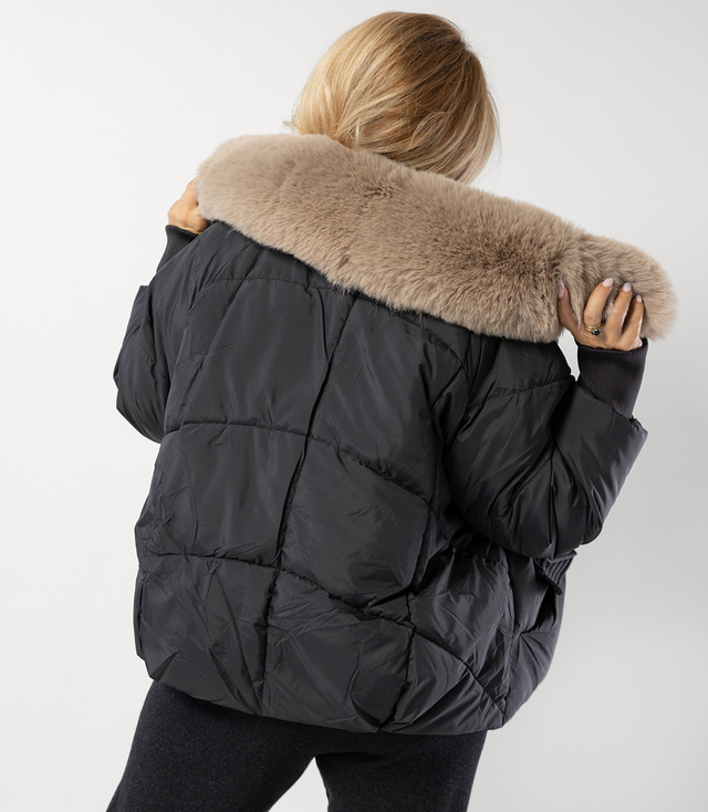 IRMA winter bomber jacket with detachable sheepskin jacket