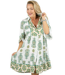 Luźna sukienka boho midi z falbankami PALOMA