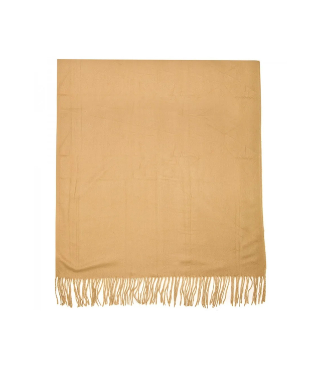 Soft large shawl with tassels uniform classic