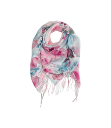 Women's scarf with floral pattern 100x100